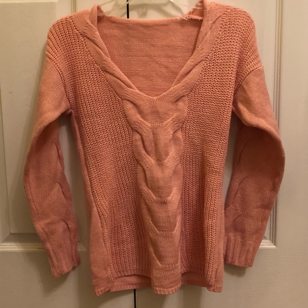 pink sweater